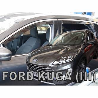 ΑΝΕΜΟΘΡΑΥΣΤΕΣ ΓΙΑ FORD KUGA 5D 2019+ ΣΕΤ ΑΥΤΟΚΙΝΗΤΟΥ ΑΠΟ ΕΥΚΑΜΠΤΟ ΦΙΜΕ ΠΛΑΣΤΙΚΟ HEKO - 4 ΤΕΜ.