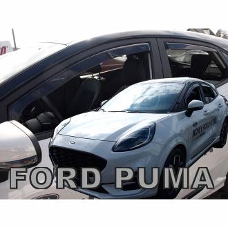 ΑΝΕΜΟΘΡΑΥΣΤΕΣ ΓΙΑ FORD PUMA 5D 2019+ ΣΕΤ ΑΥΤΟΚΙΝΗΤΟΥ ΑΠΟ ΕΥΚΑΜΠΤΟ ΦΙΜΕ ΠΛΑΣΤΙΚΟ HEKO - 4 ΤΕΜ.