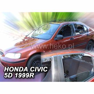 ΑΝΕΜΟΘΡΑΥΣΤΕΣ ΓΙΑ HONDA CIVIC 5D HB/LTB/COMBI 1995-2000 ΣΕΤ ΑΥΤΟΚΙΝΗΤΟΥ ΑΠΟ ΕΥΚΑΜΠΤΟ ΦΙΜΕ ΠΛΑΣΤΙΚΟ HEKO - 4 ΤΕΜ.