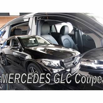 ΑΝΕΜΟΘΡΑΥΣΤΕΣ ΓΙΑ MERCEDES GLC COUPE C253 5D 2017+ ΣΕΤ ΑΥΤΟΚΙΝΗΤΟΥ ΑΠΟ ΕΥΚΑΜΠΤΟ ΦΙΜΕ ΠΛΑΣΤΙΚΟ HEKO - 4 ΤΕΜ.