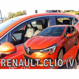 ΑΝΕΜΟΘΡΑΥΣΤΕΣ ΓΙΑ RENAULT CLIO 5D 2019+ ΣΕΤ ΑΥΤΟΚΙΝΗΤΟΥ ΑΠΟ ΕΥΚΑΜΠΤΟ ΦΙΜΕ ΠΛΑΣΤΙΚΟ HEKO - 4 ΤΕΜ.