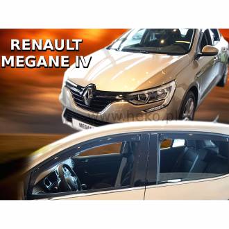 ΑΝΕΜΟΘΡΑΥΣΤΕΣ ΓΙΑ RENAULT MEGANE 5D 2016+ ΣΕΤ ΑΥΤΟΚΙΝΗΤΟΥ ΑΠΟ ΕΥΚΑΜΠΤΟ ΦΙΜΕ ΠΛΑΣΤΙΚΟ HEKO - 4 ΤΕΜ.