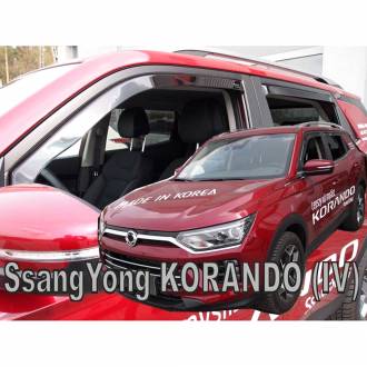 ΑΝΕΜΟΘΡΑΥΣΤΕΣ ΓΙΑ SSANGYONG KORANDO 5D 2019+ ΣΕΤ ΑΥΤΟΚΙΝΗΤΟΥ ΑΠΟ ΕΥΚΑΜΠΤΟ ΦΙΜΕ ΠΛΑΣΤΙΚΟ HEKO - 4 ΤΕΜ.