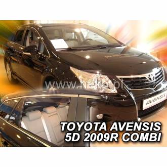 ΑΝΕΜΟΘΡΑΥΣΤΕΣ ΓΙΑ TOYOTA AVENSIS 5D COMBI 2009+ ΣΕΤ ΑΥΤΟΚΙΝΗΤΟΥ ΑΠΟ ΕΥΚΑΜΠΤΟ ΦΙΜΕ ΠΛΑΣΤΙΚΟ HEKO - 4 ΤΕΜ.