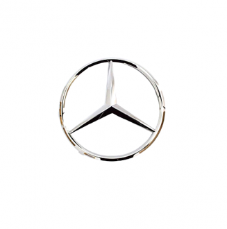 Σήμα Μεταλλικό Mercedes Αυτοκόλλητο 8.50cm