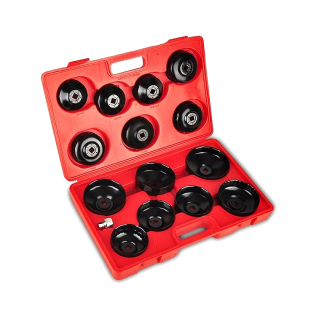 Σετ Φιλτρόκλειδα Κούπα σε Βαλιτσάκι 15 τμχ – Cup Filter Wrench Set in a Suitcase